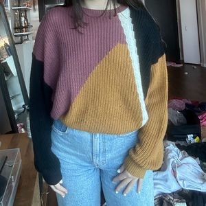 geometric sweater